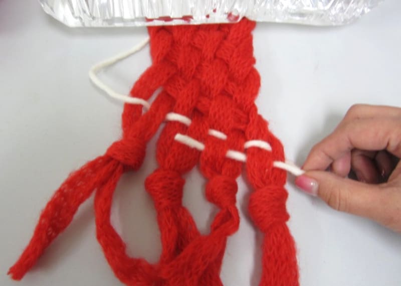 初めてのゆび織り