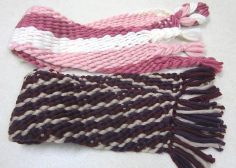 ゆび織りのストール