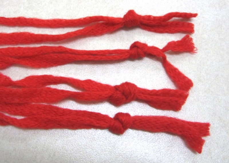 初めてのゆび織り