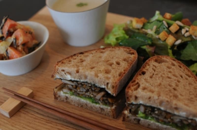 きんぴらサンドイッチのサンスプレート