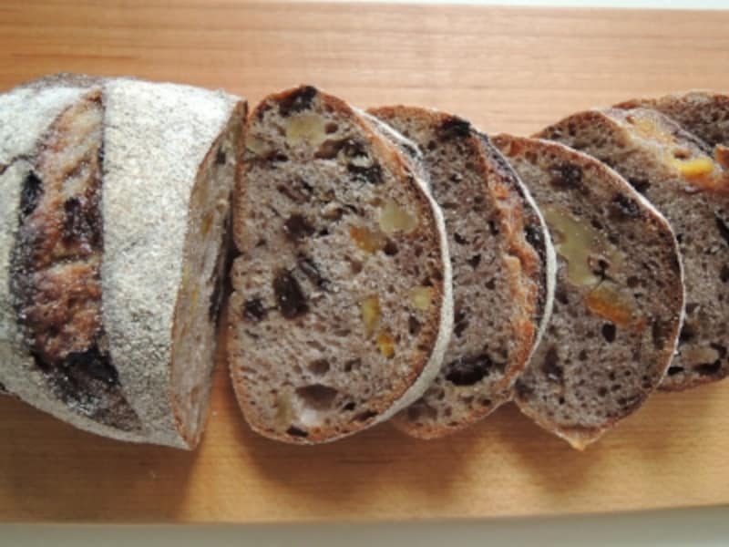 山ぶどうとクルミ断面