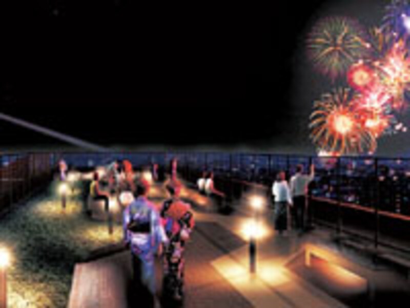 ビューガーデンと花火