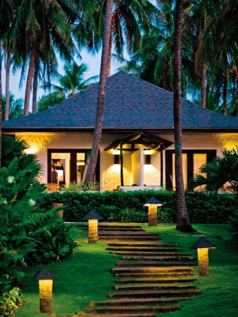 ヴィラの外観。この建物がいくつも建っているので、夜になると道に迷うゲストの姿も