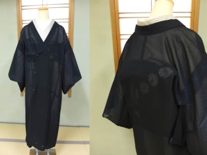 透け感が涼しげな紗のコート