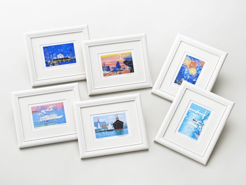 クリスタルプリント(インチサイズ)4725円、クリスタルプリント(太子サイズ)6825円、シルク版画8925円など