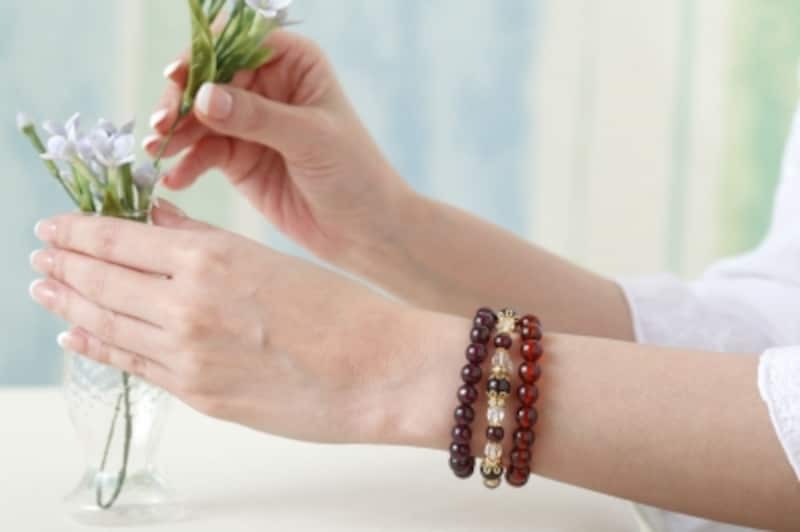 ガーネットのブレスレット