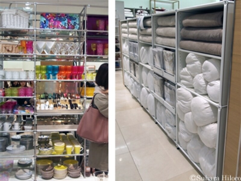 テーブルウエアとタオル