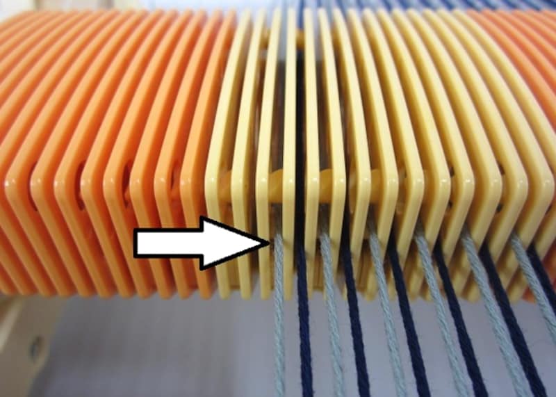 オープンリードの卓上織機