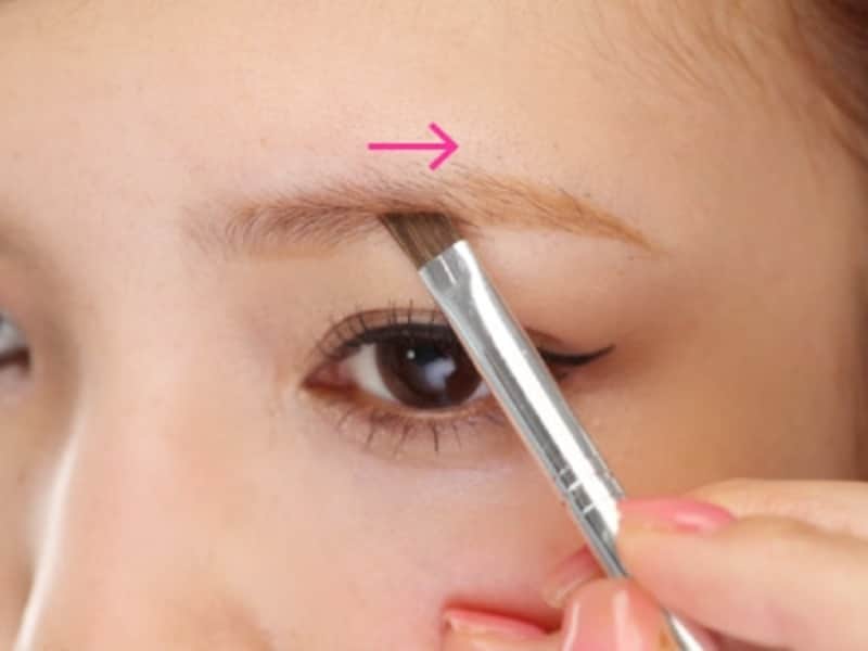 ブラシとパウダーで