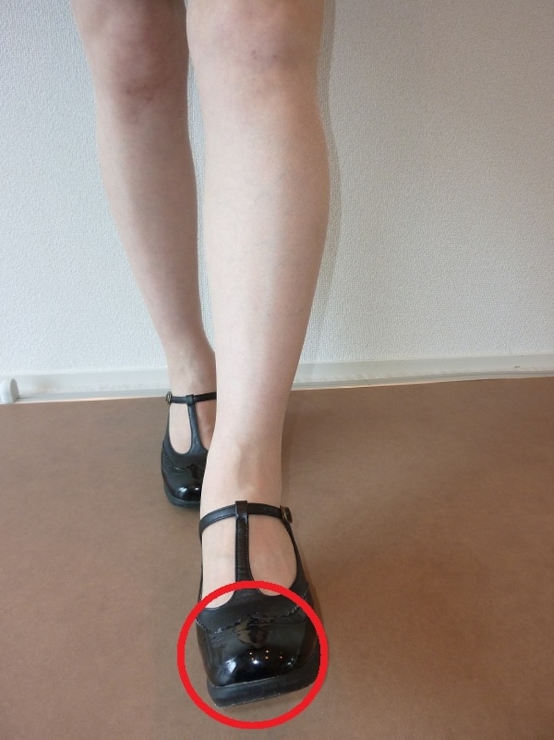 真っ直ぐに着地！