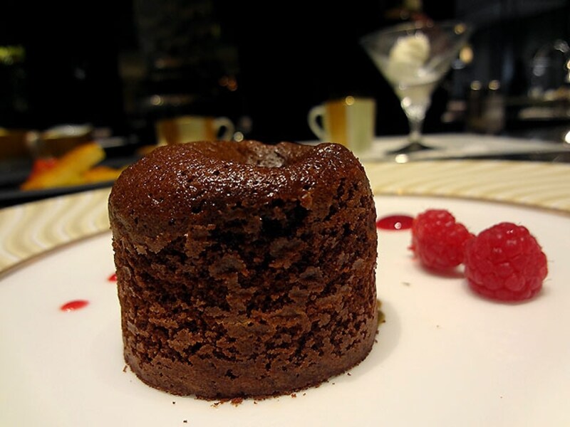 特製NYアレンジ ピスタチオクリームのフォンダンショコラ