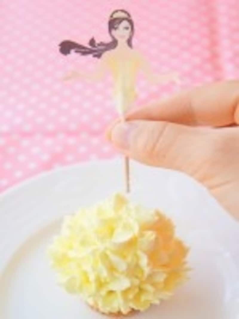 イラストを刺す