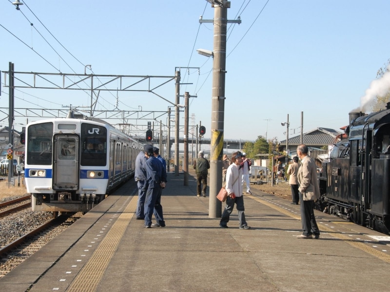 水戸線とSLもおか