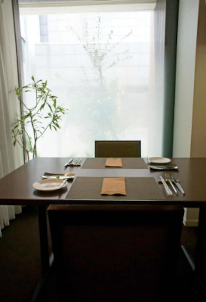 こちらは個室席