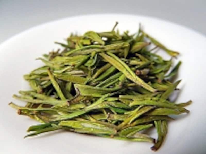安吉白茶の茶葉