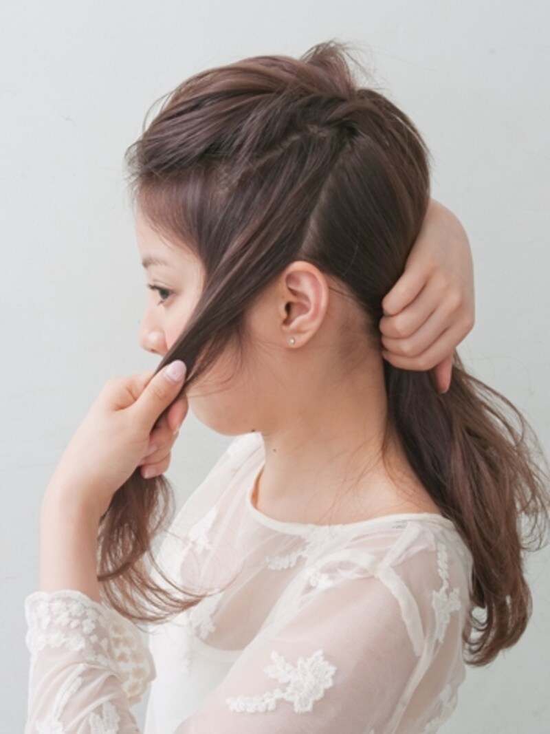 少し斜めに分けとるとねじり上げしやすい