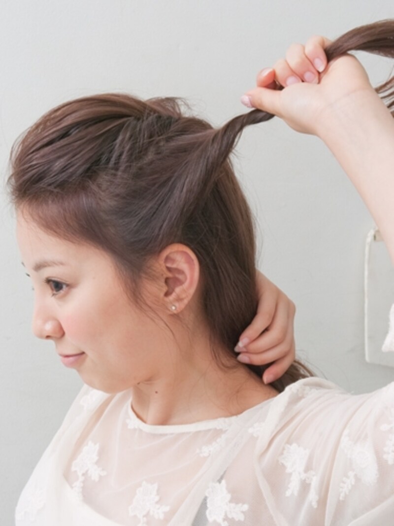 スライスと平行にねじり上げ