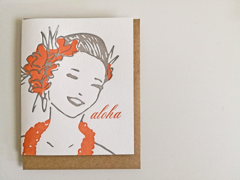 どこかレトロな雰囲気が漂う活版印刷のポストカード