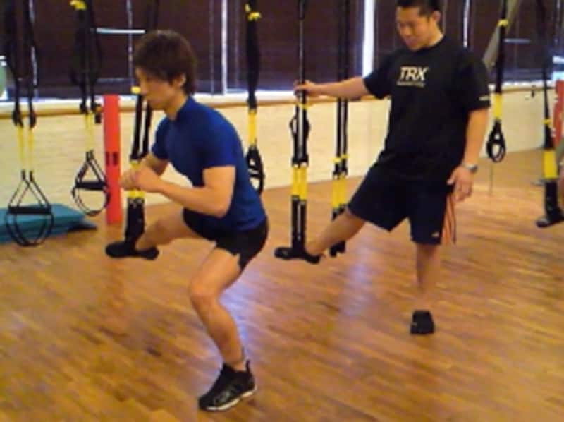 シングルスクワットではバランスが重要