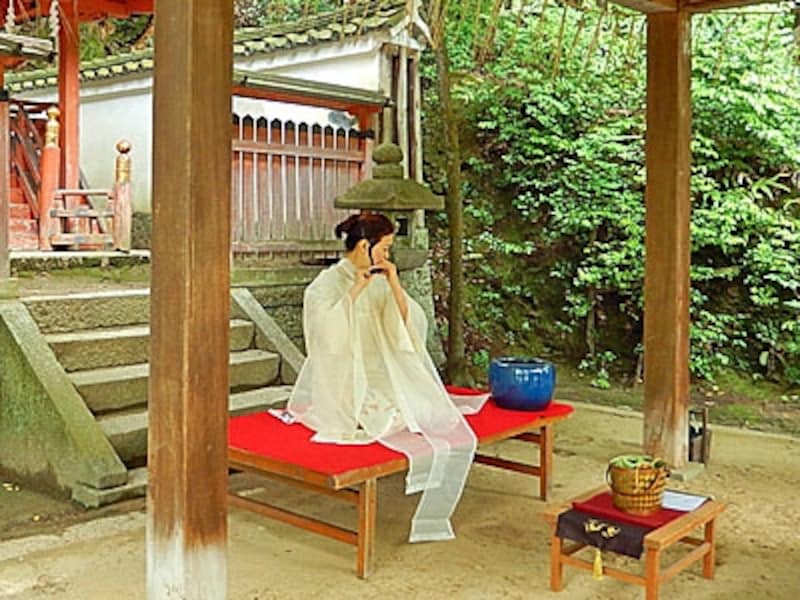 清澄な空間に響く、心が洗われるような能管の調べ