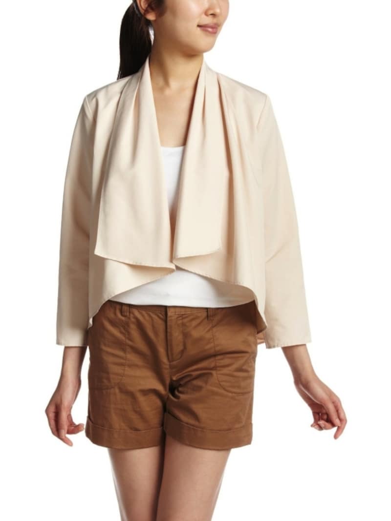 IENA (イエナ) ファイン コンパクトドレープジャケット B00CR6BS6K ベージュ 15750円undefinedAmazon.co.jp