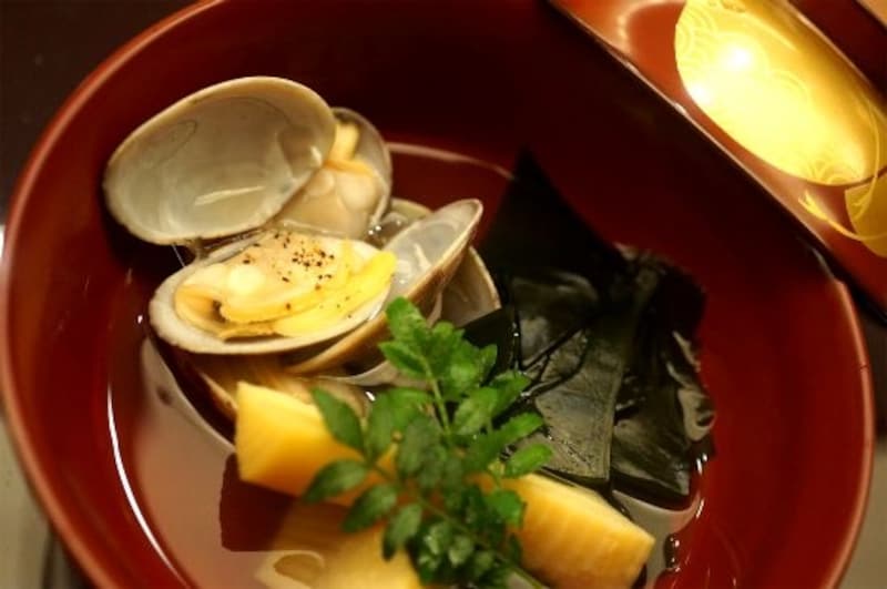 あさりと若竹の椀