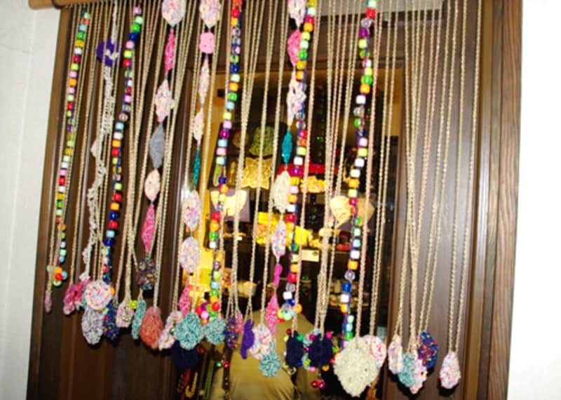 お店のシンボルの手づくり暖簾