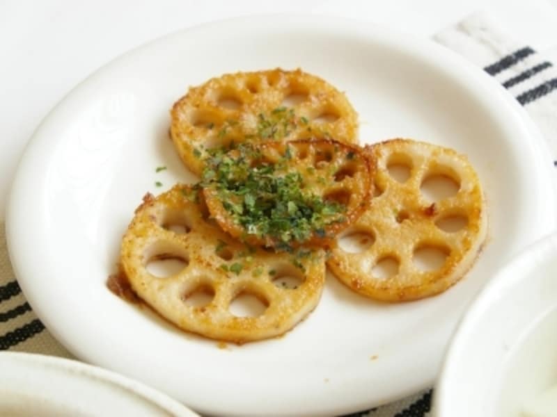 レンコンの味噌バター焼き