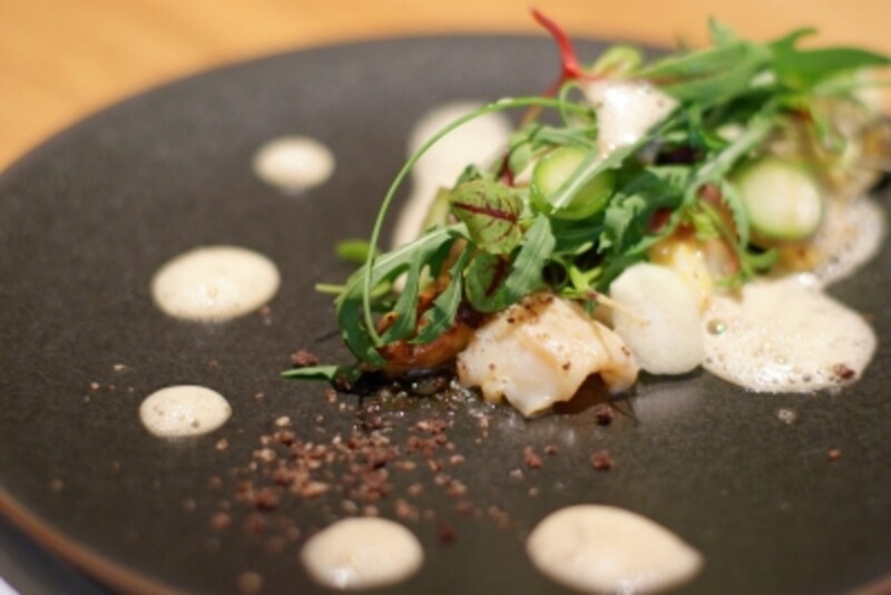 アスパラガスとコキヤージュ