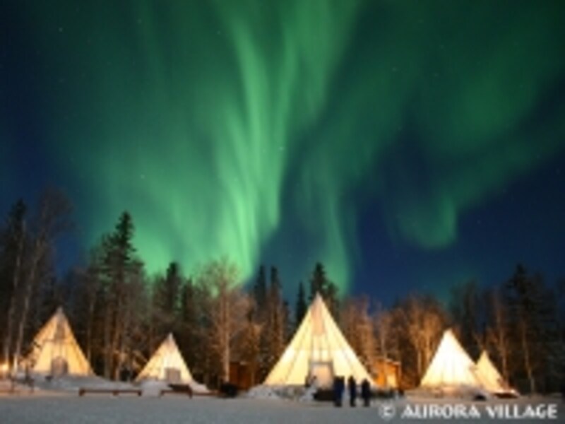 極北の空に舞うオーロラは、鳥肌が立つほど感動モノ (C) Aurora Village