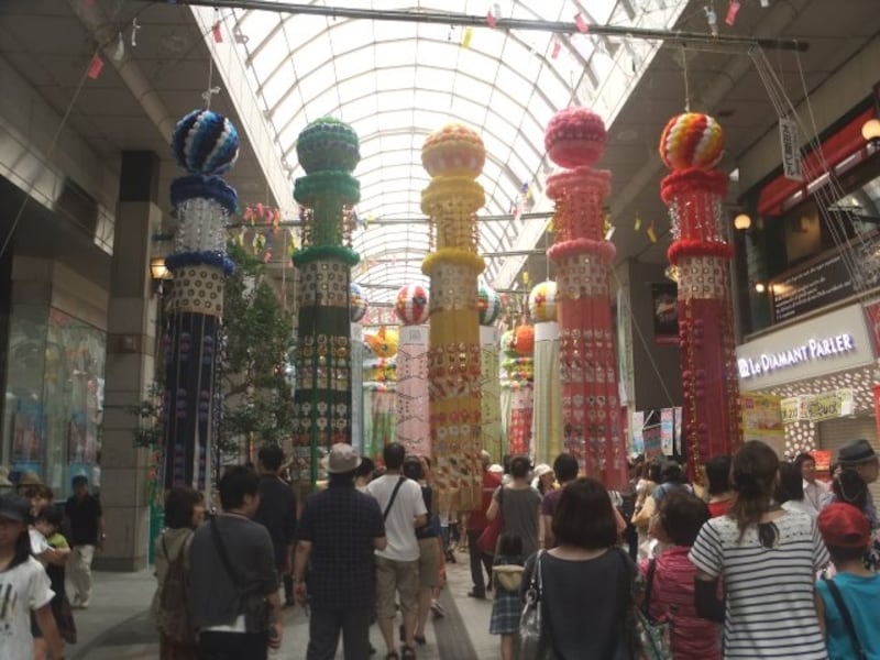 仙台七夕まつり(2)/豪華絢爛な笹飾り