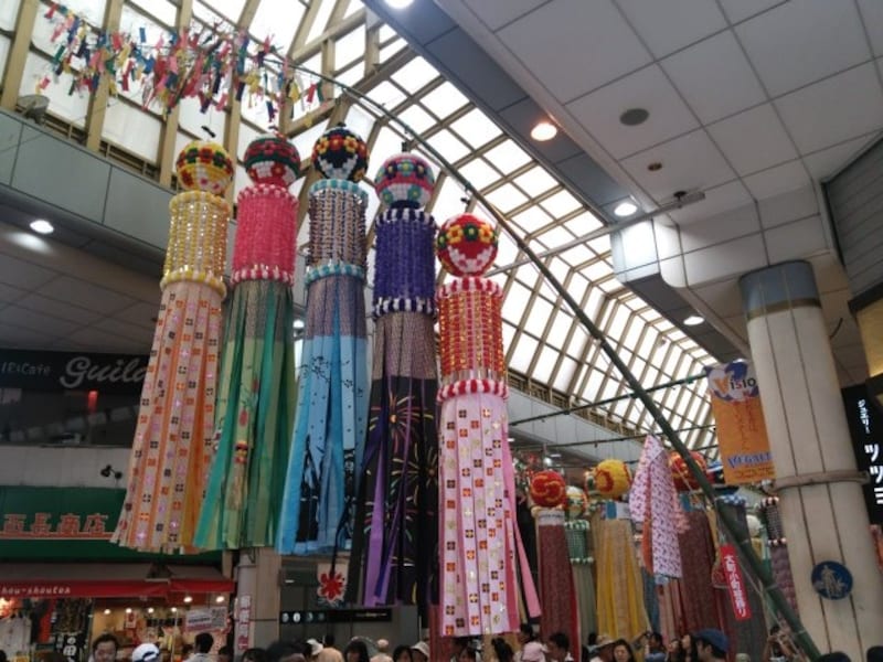 仙台七夕まつり(3)/豪華絢爛な笹飾り