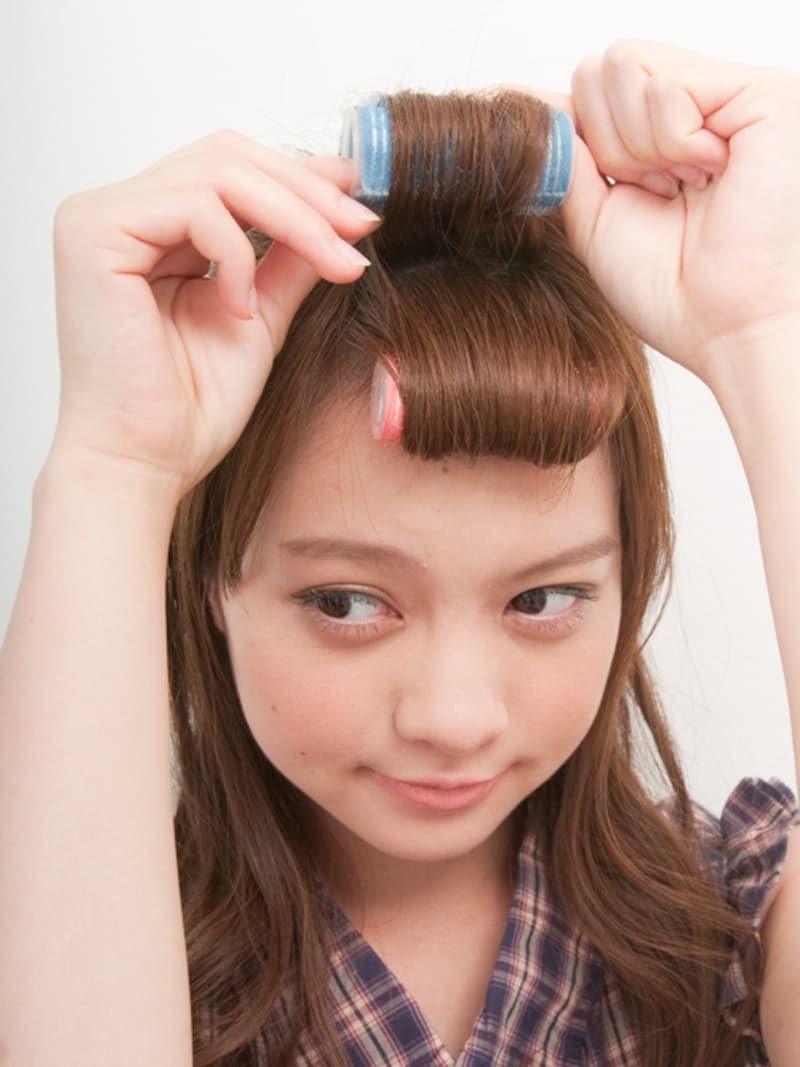 2段に分けて巻くとボリュームが出る