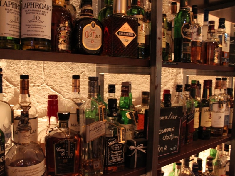 ボトルキープコーナー