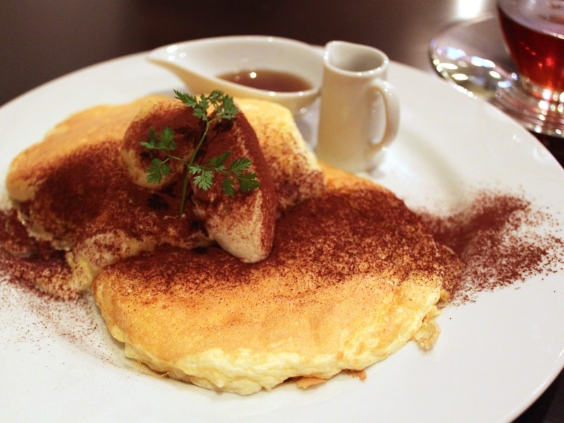 「ティラミスパンケーキ」1200円