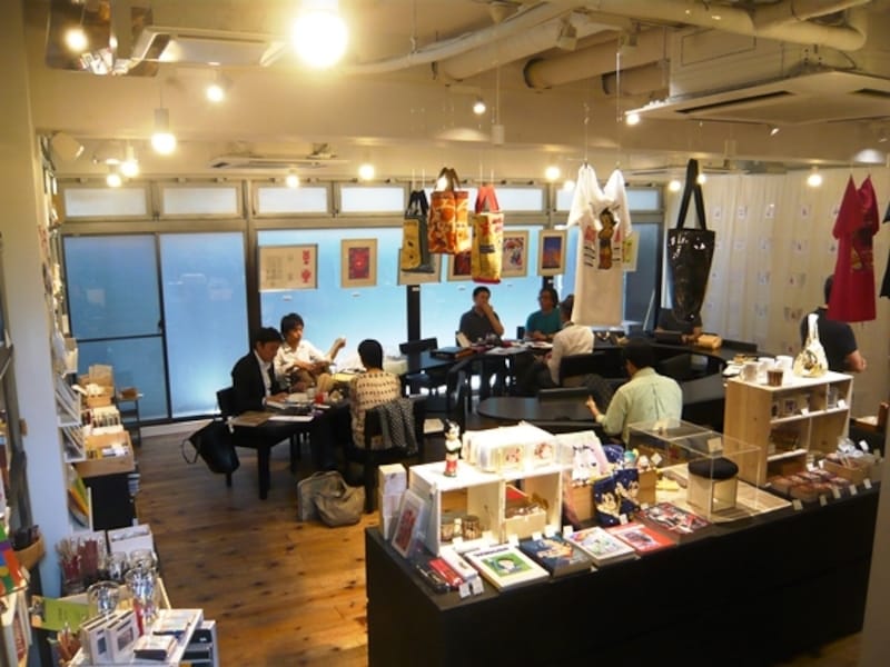 文房具カフェ、カフェスペース
