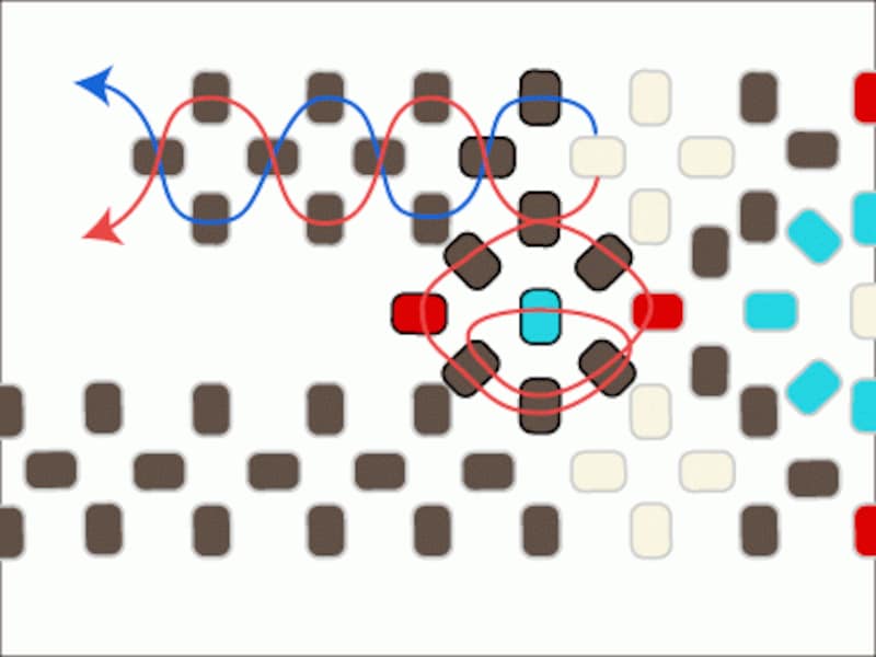 ハイブリッドシードビーズの花柄リング