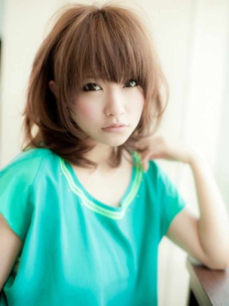 さらっとスタイリングミディアム ヘアスタイル 髪型 All About