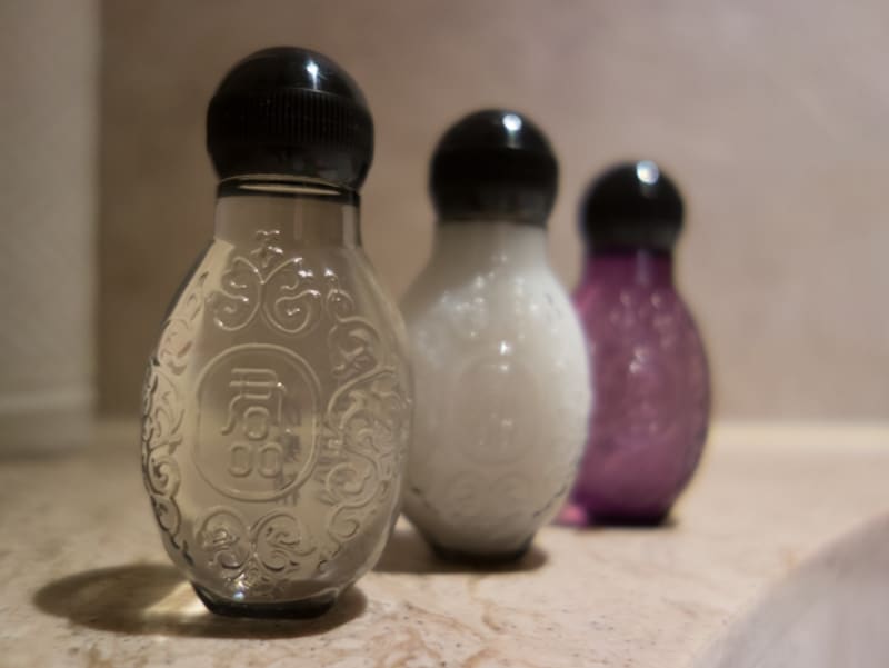 お持ち帰り決定のバスアメニティーグッズたち