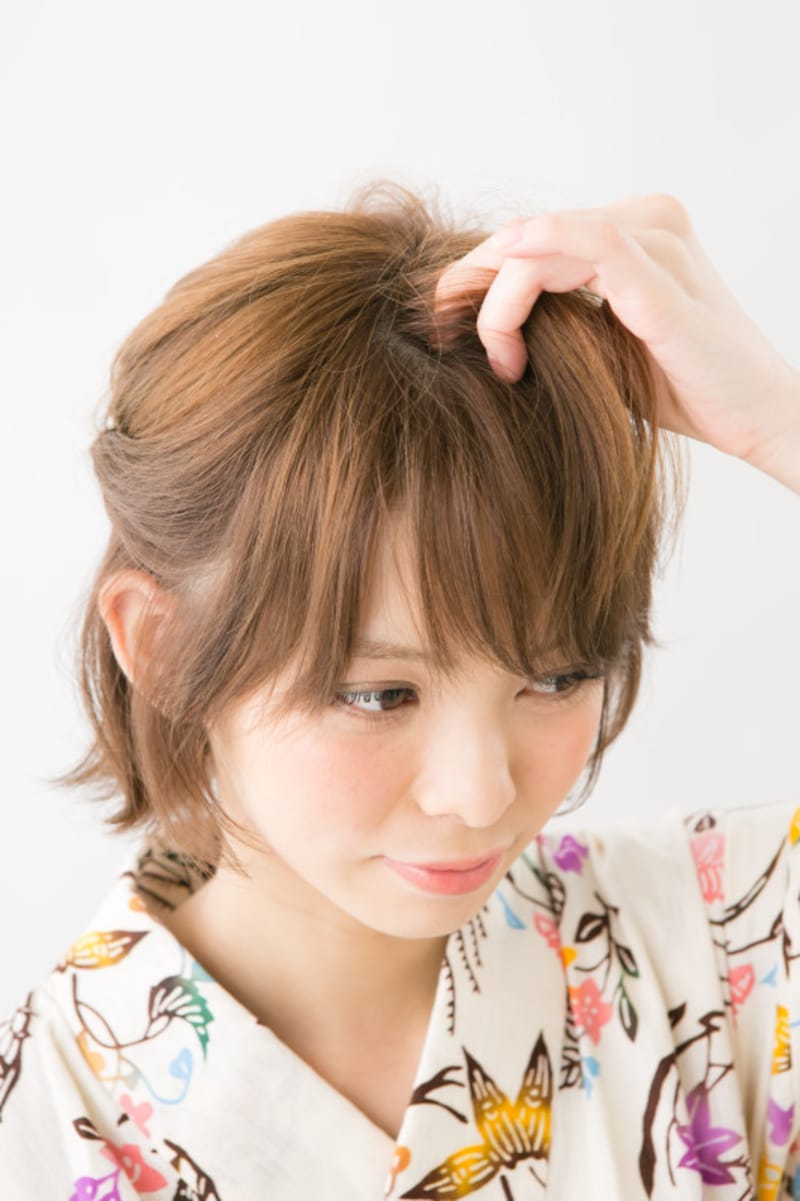 毛先や前髪にニュアンスをつけてラフに仕上げて