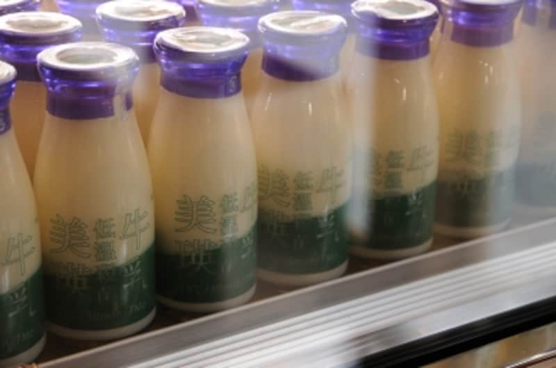 美瑛の牛乳の販売も。
