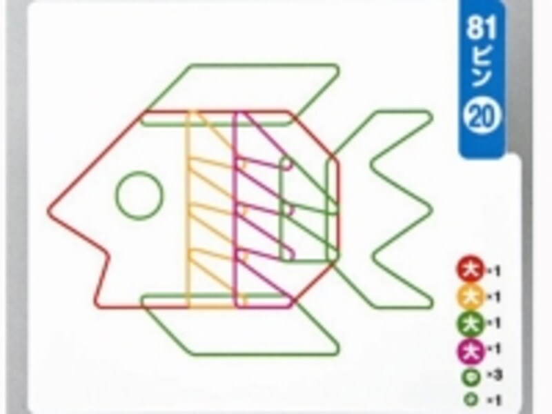 60作例あるパターンカードは少しずつ難しくなるよう構成されています