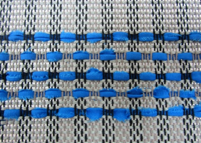 浮き織りができました