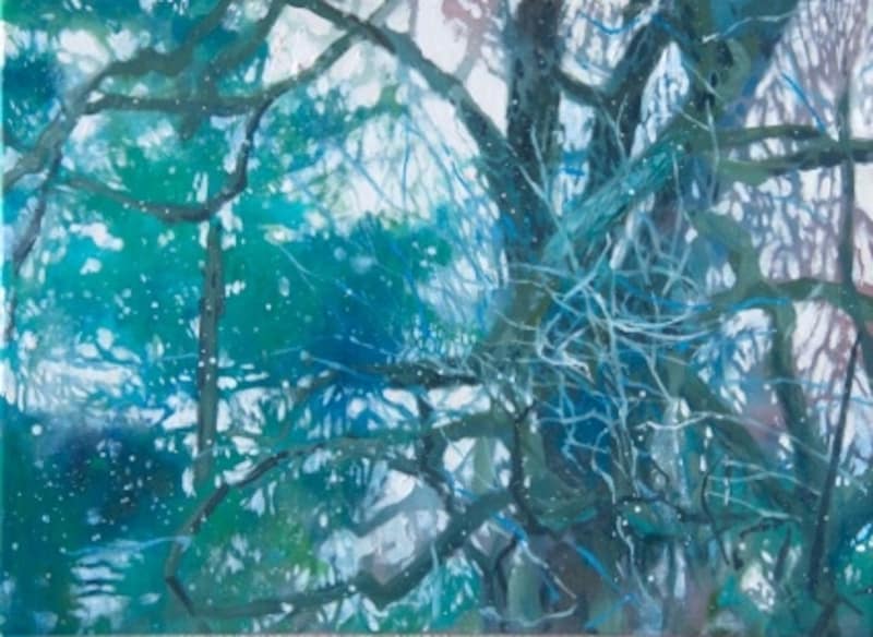 北城貴子《Saturation 10》37.9×45.5cmundefinedOil on canvasundefined2013