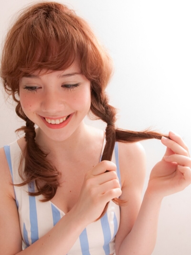 軽くねじると巻きつけやすい