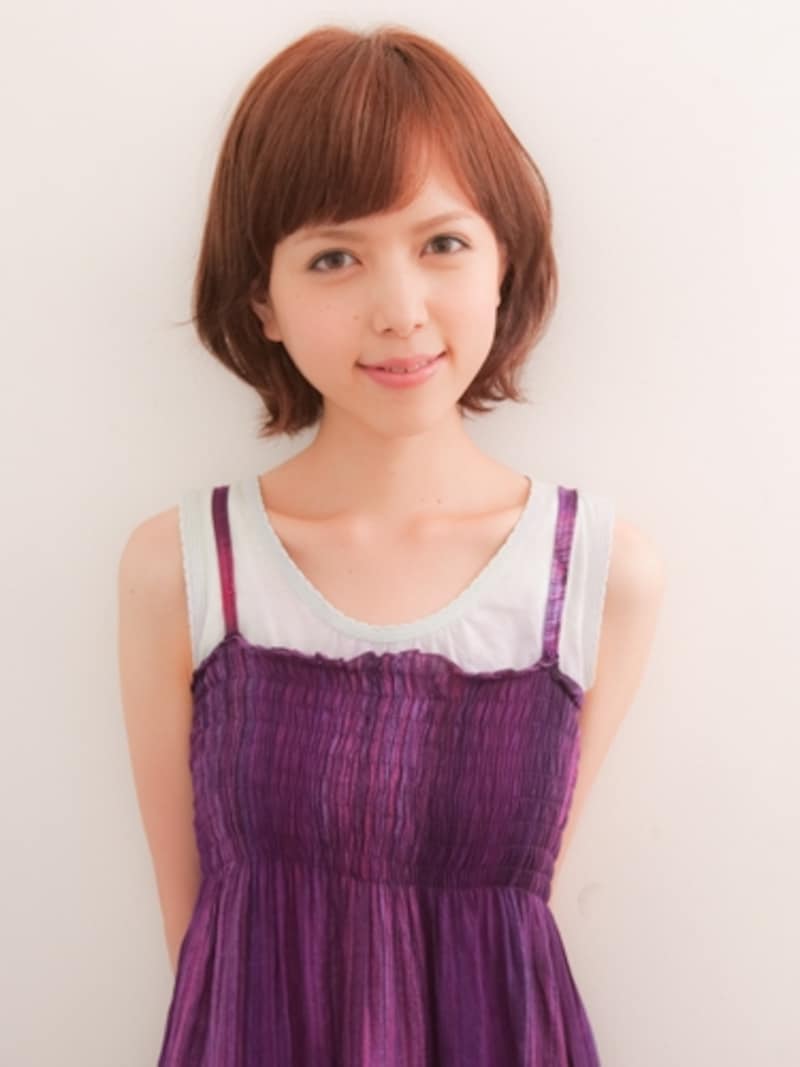 丸みのあるナチュラルボブ