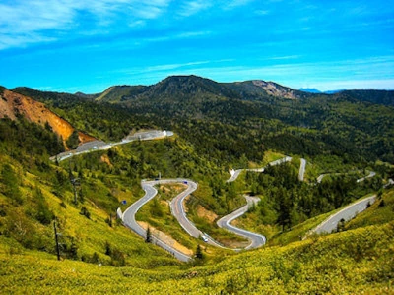 国道292号万座温泉付近