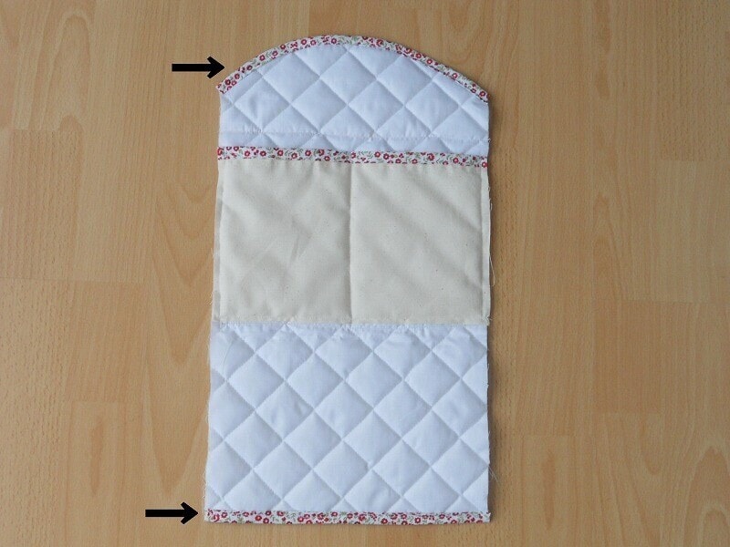 バイアステープで布端を処理する