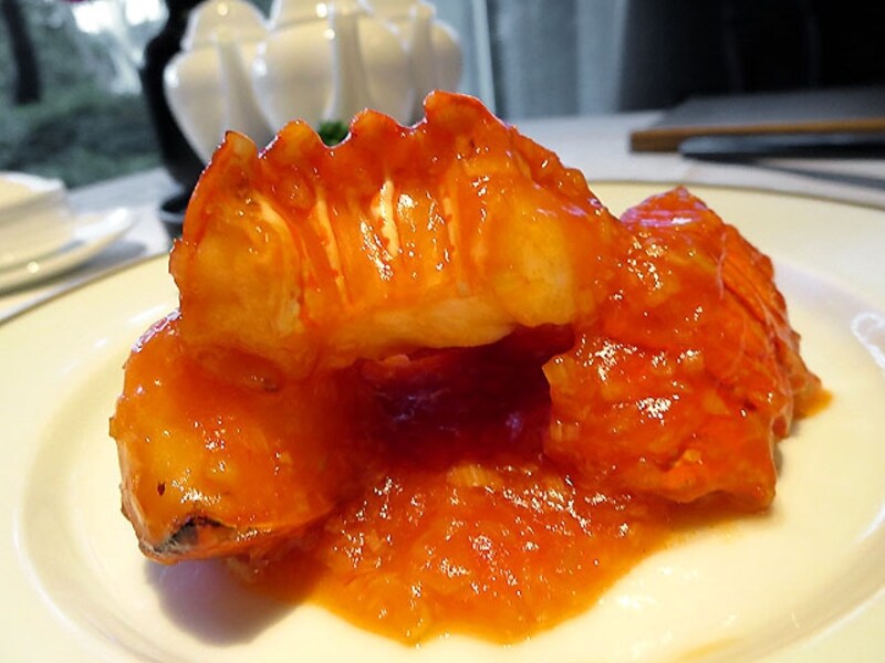 伊勢海老のチリソース炒め