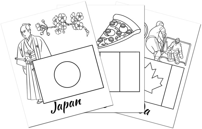 国旗 塗り絵 ぬりえ  TOP COLORING PAGES flags & countries